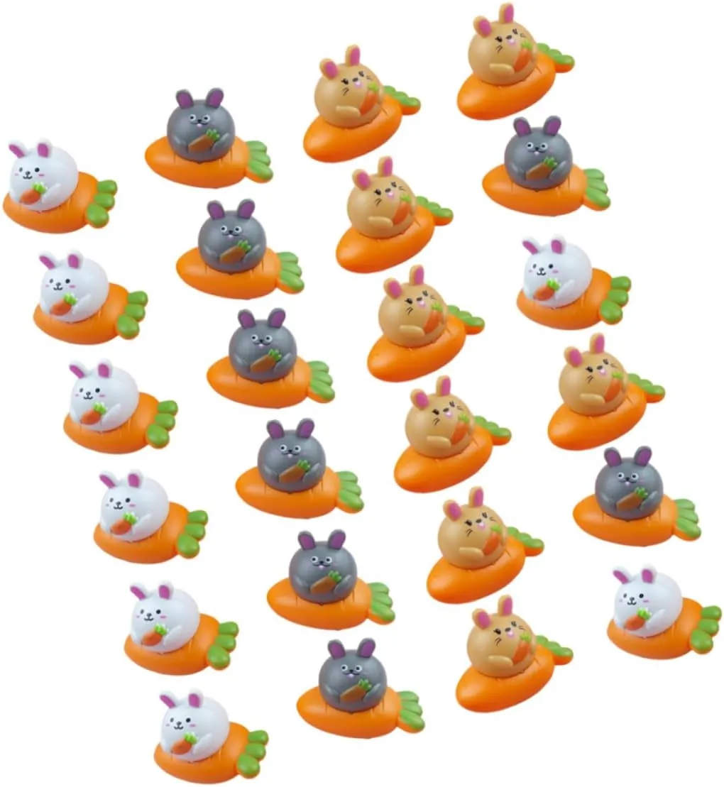 1 Set Easter Mini Pull Back Cars Cute Rabbit Carrot Design Friendly Inertia Cars for Easter Basket Fillers Engaging Play for Boys