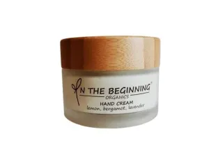 100% Natural Vegan Hand Cream with Organic Lemon-Bergamot-Lavender Essential Oil, Eco-friendly Glass & Bamboo, Great Hand Moisturizer/Lotion for Women & Men, Handmade in USA (Big Jar)