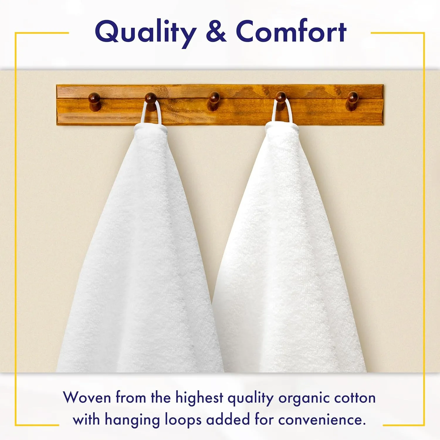 100% Organic Zero-Twist Cotton Towels - GOTS Certified Luxury Bath Towels - Ultra Soft & Plush 700GSM Long-Staple Cotton - 6 Piece Towel Set (Granite Grey)