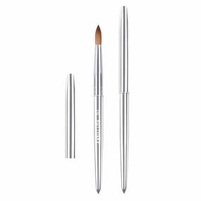 100% Kolinsky Acrylic Nail Brush, Soft Firm Bristle Brush for Acrylic Application, Fills, Powder, Nail Art, Extension, Gel Nails, Fine Lines, Outlines, for Beginner & Professional (10#)