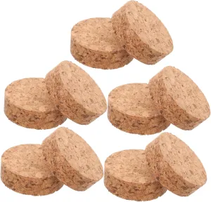 10pcs Round 5 * 1.5cm Cork Plant Coasters Soft Cork Plant Mat for Garden Pots Coasters for Flowerpot Plant Pot Pad Cork Mats
