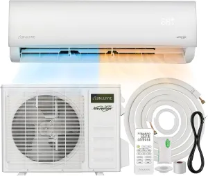 12000BTU Mini Split Air Conditioner Ductless Inverter Heat Pump, 208-230V 19SEER2,Min Split AC/Heating System, Energy Saving, Cooler up to 450 Sq. Ft, Full Set installation Kit