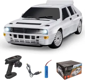 1/28 Scale Mini RC Drift Car - 2.4Ghz Full Proportional Racing Drift 4WD Remote Contrl Car Model Vehicle Toys Hobby Gift for Adults (LD2803)