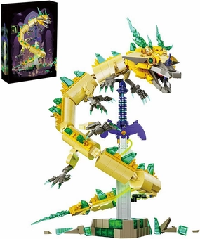 1298PCS Master Sword and White Dragon Building Block Toys, for Children and Adult Fans