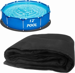 12FT Round Above Ground Pool Floor Liner Pad - Puncture Prevention, Bottom Protection, Extended Liner Life for 8',10',12' Swimming Pools