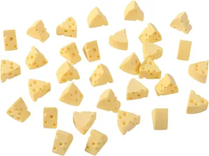 150Pcs Miniature Food for Fake Cheese, Resin Food Dollhouse Decor, Tiny Things to Hide, Tiny Things Bulk