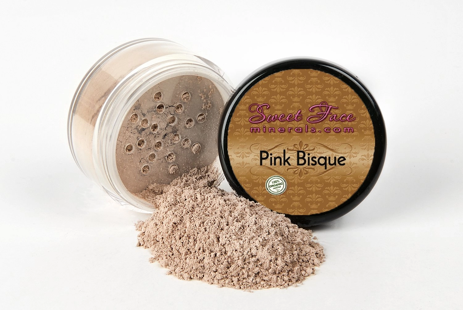 15 pc STARTER KIT w/BRUSHES & CASE (PINK BISQUE) Mineral Makeup Foundation Blush Bronzer Illuminating Veil Set Bare Skin Matte Powder