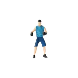 1:64 Painted Figure Mini Model Miniature Car Scenes Resin Toy Boxing Man Boxer