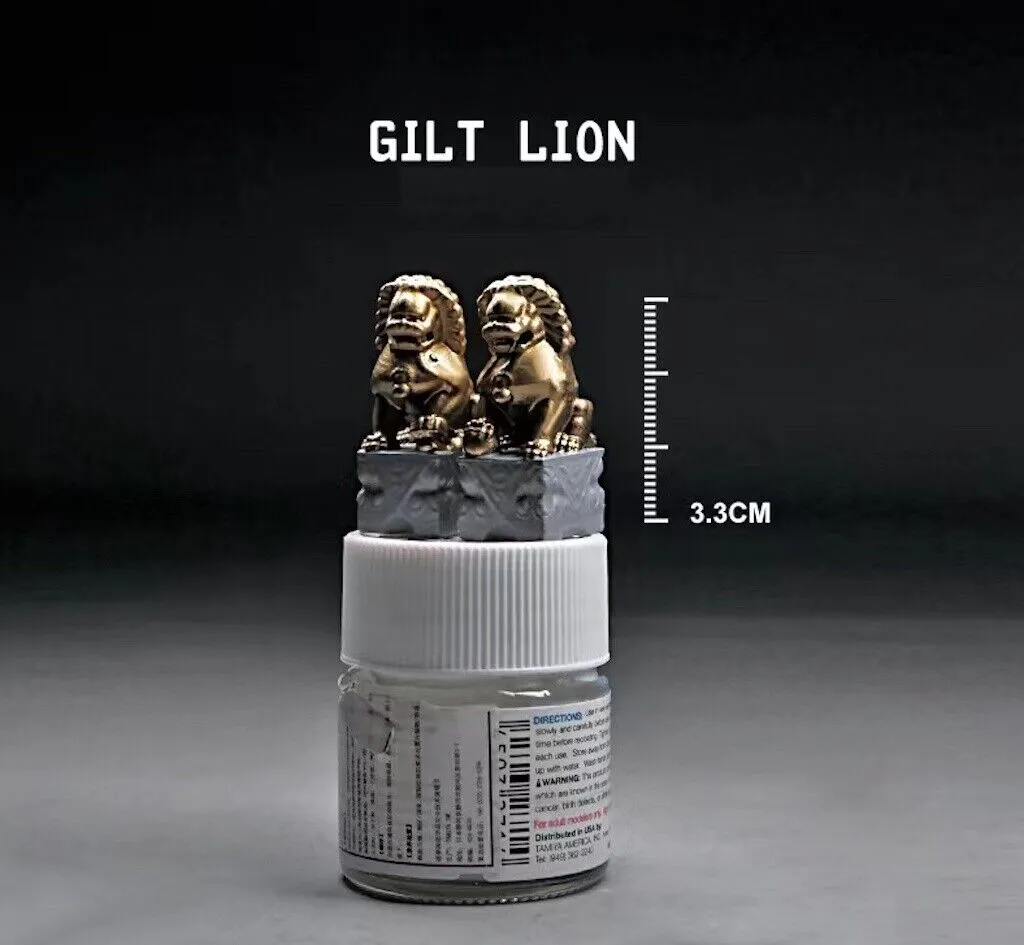 1:64 Painted Figure Mini Model Miniature Resin Diorama Sand Toy Pair Lion Decor