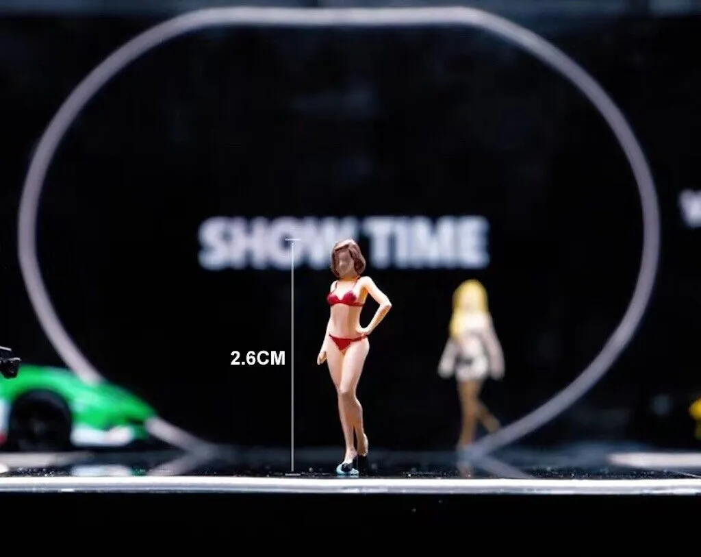 1:64 Painted Figure Mini Model Miniature Resin Diorama Sexy Girl Super Model