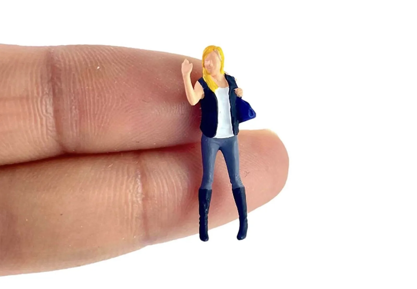 1:64 Painted Figure Model Miniature Resin Diorama Sand Bussiness Man Lady Toy New