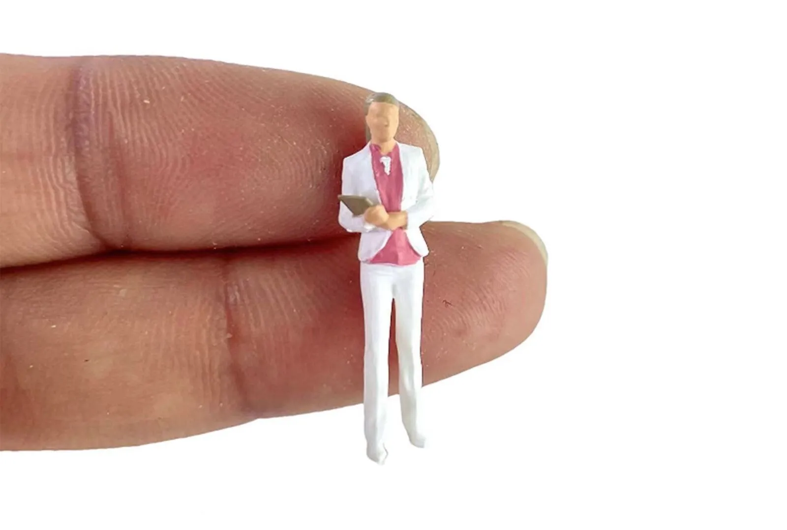 1:64 Painted Figure Model Miniature Resin Diorama Sand Bussiness Man Lady Toy New
