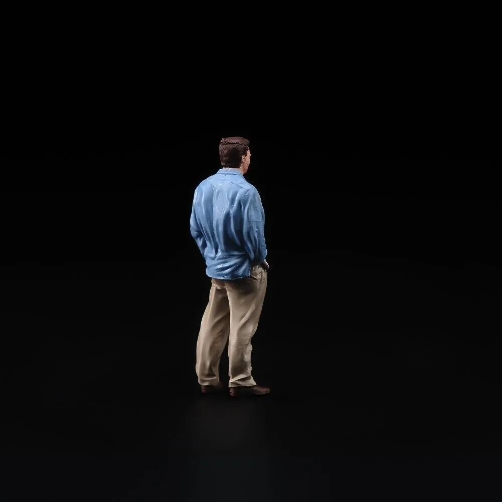 1:64 Painted Figure Model Miniature Resin Diorama Sand Caual Man Standing Toy New