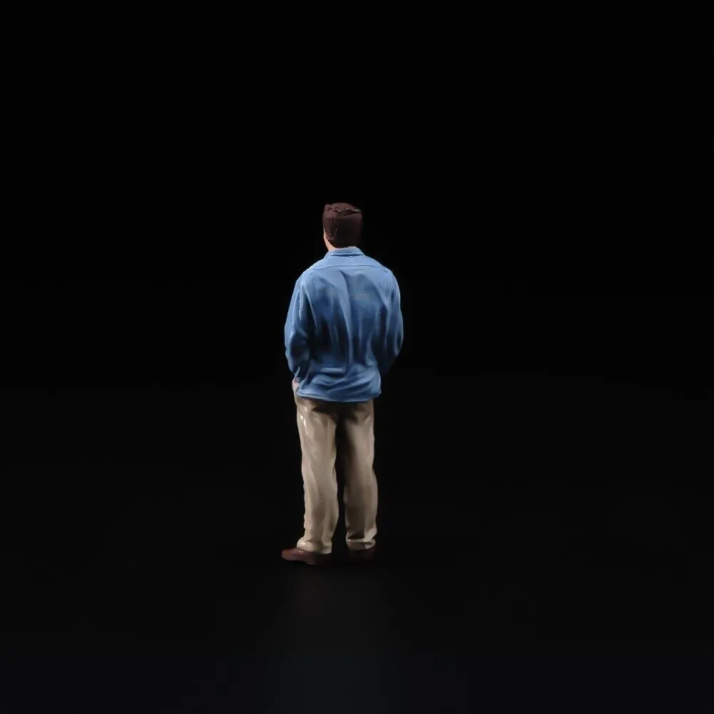 1:64 Painted Figure Model Miniature Resin Diorama Sand Caual Man Standing Toy New