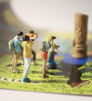 1:64 Painted Figure Model Miniature Resin Diorama Sand Photography Scene Camera