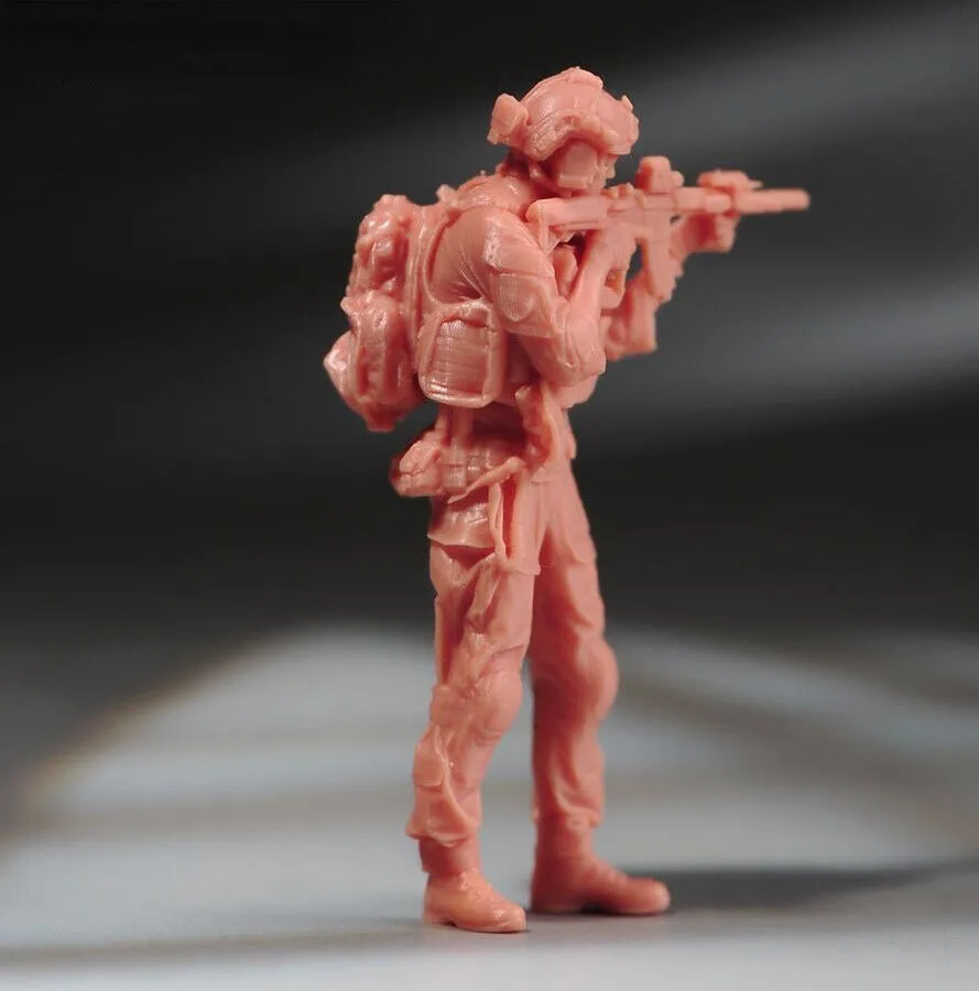 1:64 Painted Unpainted Figure Model Miniature Resin Diorama Soldier Patrol Dog New
