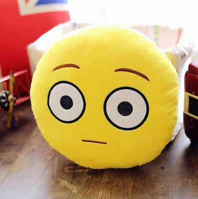 18 Style Smiley Emoji Yellow Round Pillow Sofa decorative pillows Stuffed Plush coussin cojines whatsapp emoji cushion Christmas