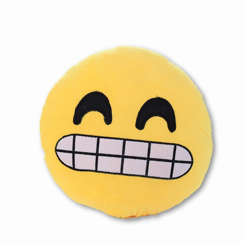 18 Style Smiley Emoji Yellow Round Pillow Sofa decorative pillows Stuffed Plush coussin cojines whatsapp emoji cushion Christmas