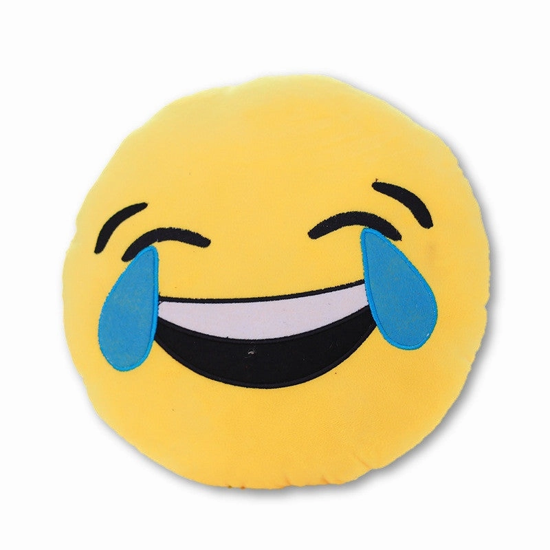 18 Style Smiley Emoji Yellow Round Pillow Sofa decorative pillows Stuffed Plush coussin cojines whatsapp emoji cushion Christmas