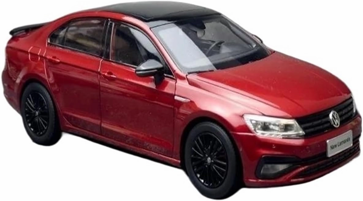 1 18 for SAIC Volkswagen New Lamando Alloy Open Door Car Model Boy Collection Display Children's Toy Motor Vehicles Toys(Gold)