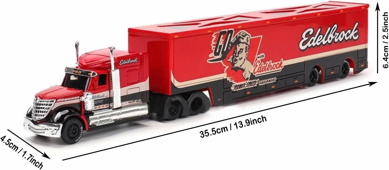 1/64 Alloy Car for Mack Anthem Lonestar UP Transport Die Cast Manufacturing Trailer Adult Collection Vehicles (BJ12418)