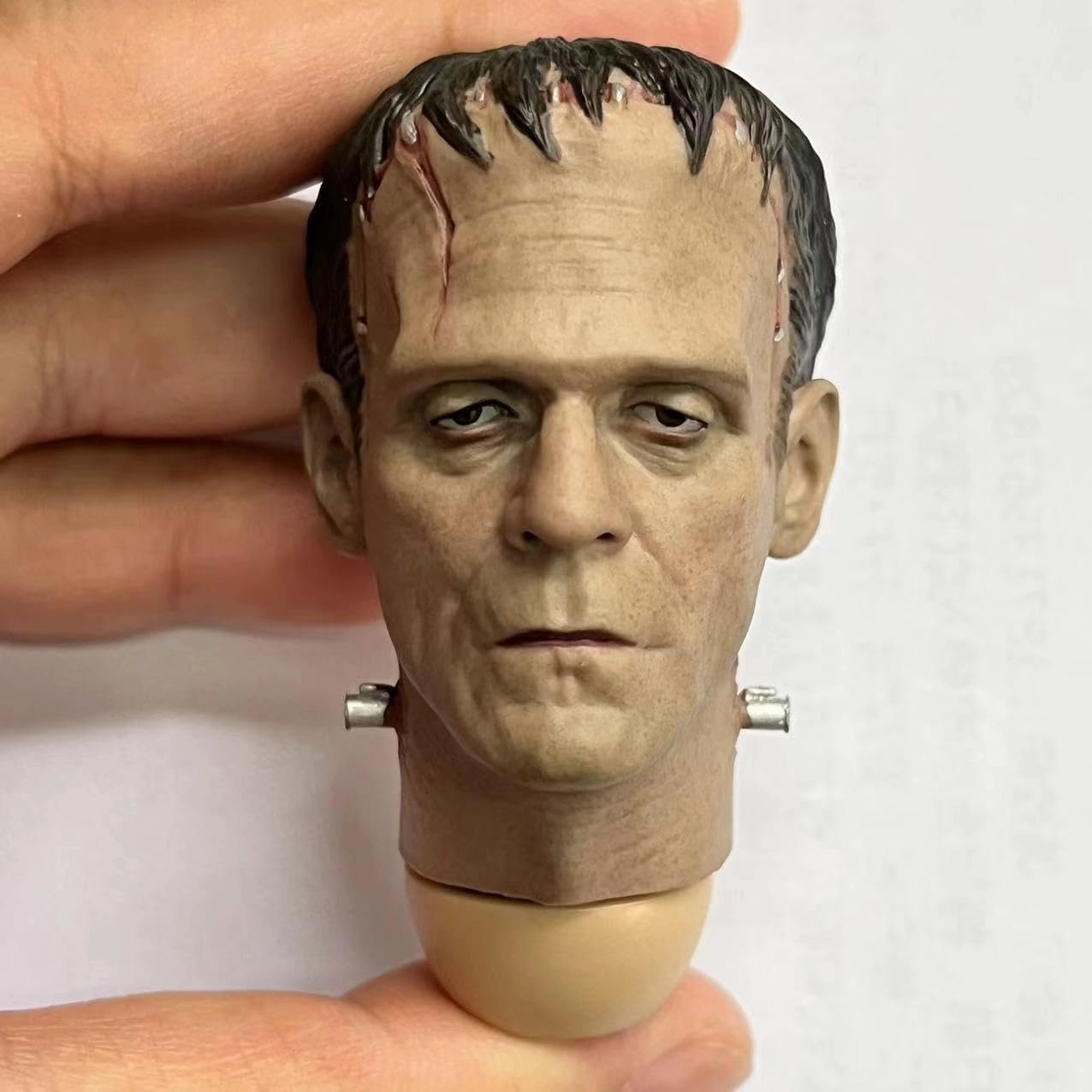 1/6 Scale Male Head Sculpt,Benedict Cumberbatch European Man Unpainted Head Carved for 12inch Male Soldier Action Figure Body (Painted Head Sculpt)