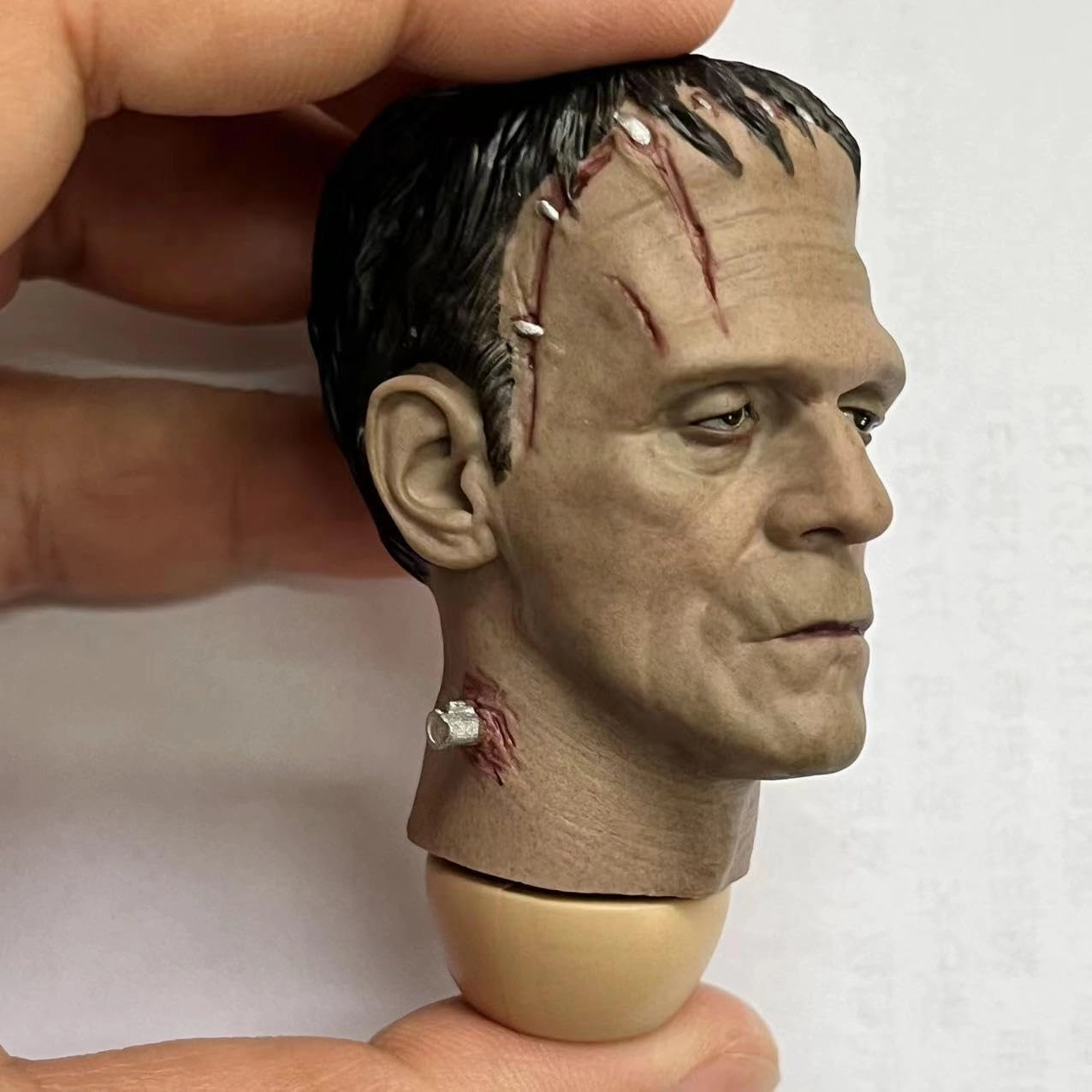1/6 Scale Male Head Sculpt,Benedict Cumberbatch European Man Unpainted Head Carved for 12inch Male Soldier Action Figure Body (Painted Head Sculpt)