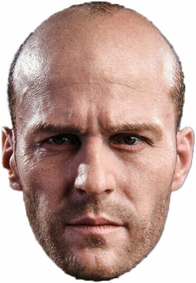 1/6 Scale Male Head Sculpt, European Hard Man Head Carved Jason Statham Head Model for 12inch Male Soldier Action Figure Body (Painted)