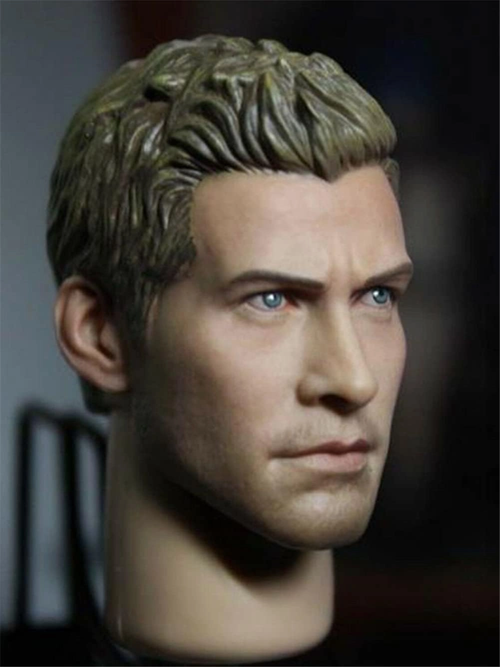 1/6 Scale Male Head Sculpt, European Man Head Carved Jake Gyllenhaal Head Model for 12inch Male Soldier Action Figure Body (Painted)