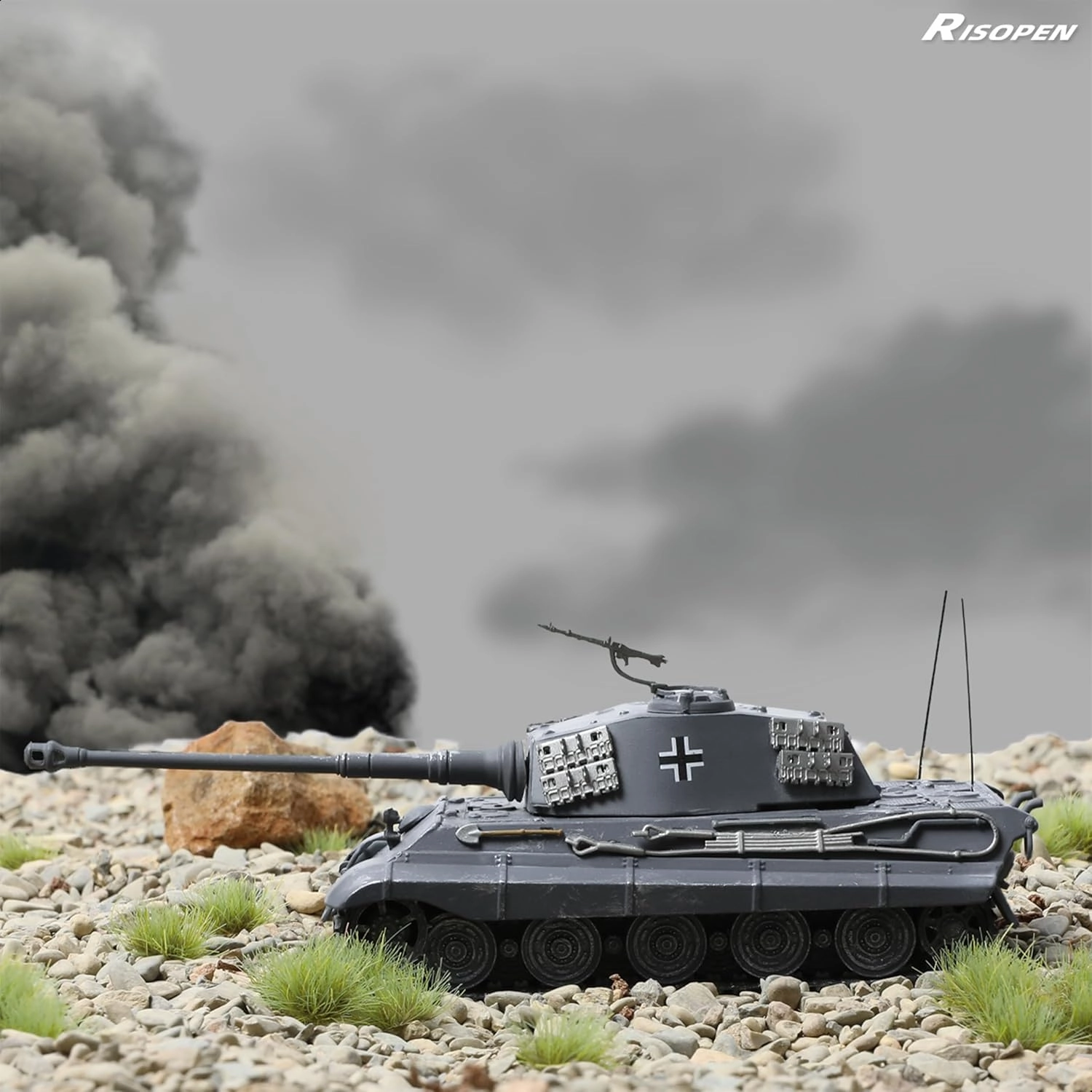 1/72 Scale Military Tank Model Finished Alloy Metal Die cast with Plastic Tank Model World War 2 Army Vehicl Tank Mini 1945 Tiger Model Gift Collection Ideal for Adult Men (Berlin 1945)
