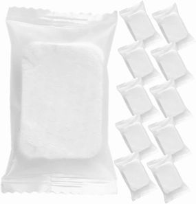 1Pack Compressed Makeup Remover Pads Non Woven Facial Cleansing Pads for Daily Use Travel Business Trips Thickened Design for Gentle Touch