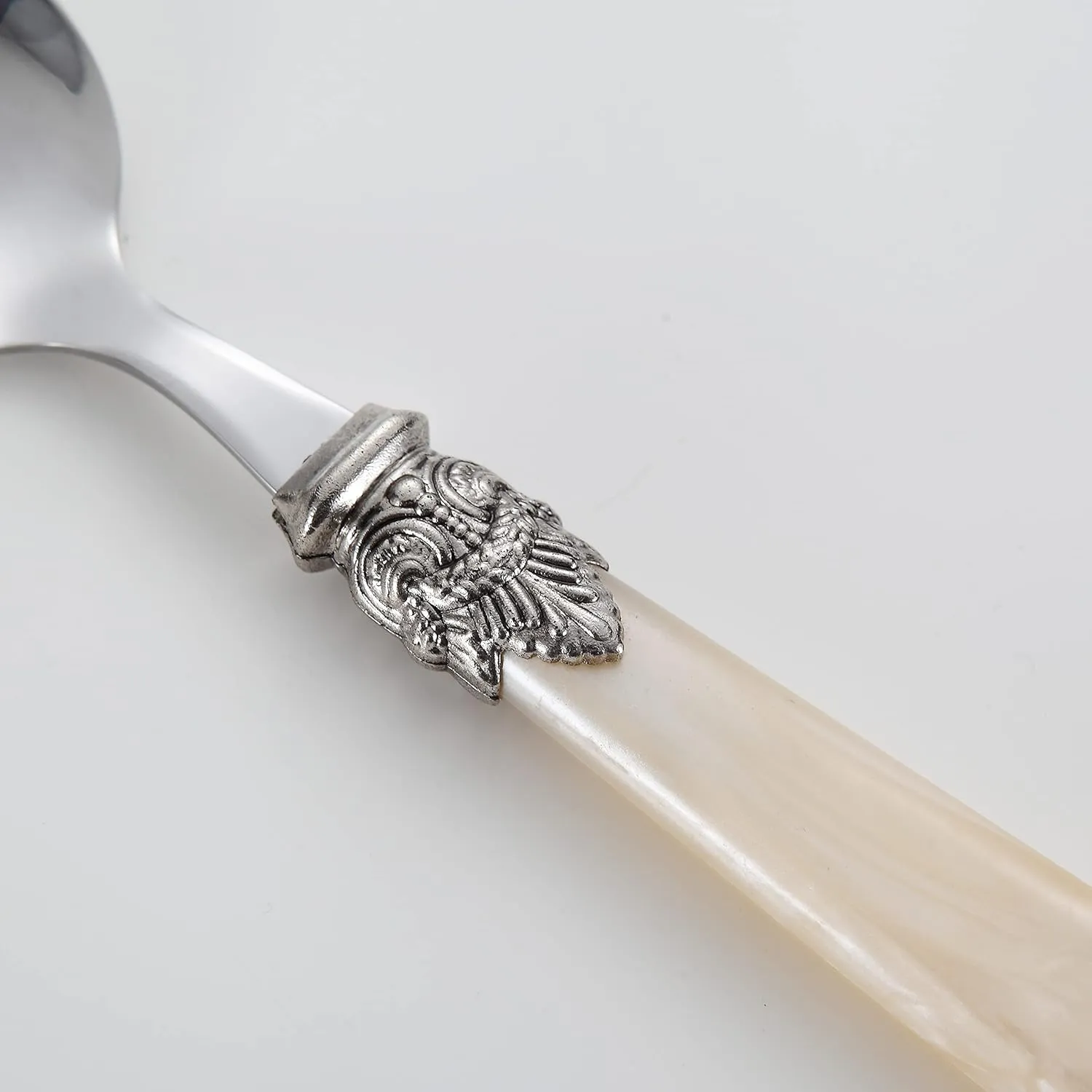 20 pieces 18/10 Stainless Steel Silverware Sets With Champagne Handle,Vintage Cutlery Sets,Sliverware set Service for 4,Dishware Safe (20,champagne)