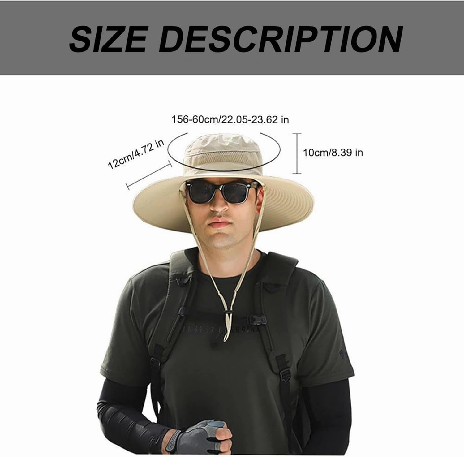 2025 New Ultralight Solar Fan Sun Hat, Hat with Fans Solar Power Built in, Solar Powered Outdoor Wide Brim Sun Fishing Hat