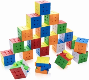 20 Pack Speed Cube Set,Magic Cube for Party Favors 3x3x3 Stickerless Magic Cube Gifts for Kids