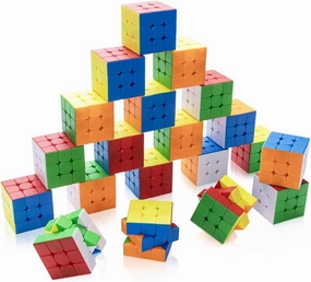 20 Pack Speed Cube Set,Magic Cube for Party Favors 3x3x3 Stickerless Magic Cube Gifts for Kids