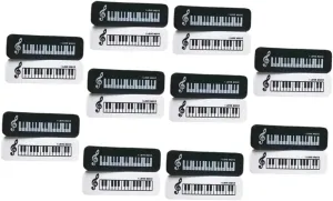 20pcs Cute Piano Shaped Erasers Small Classroom Erasers for Homework Decorative Reward Students Unique Design for School Supplies