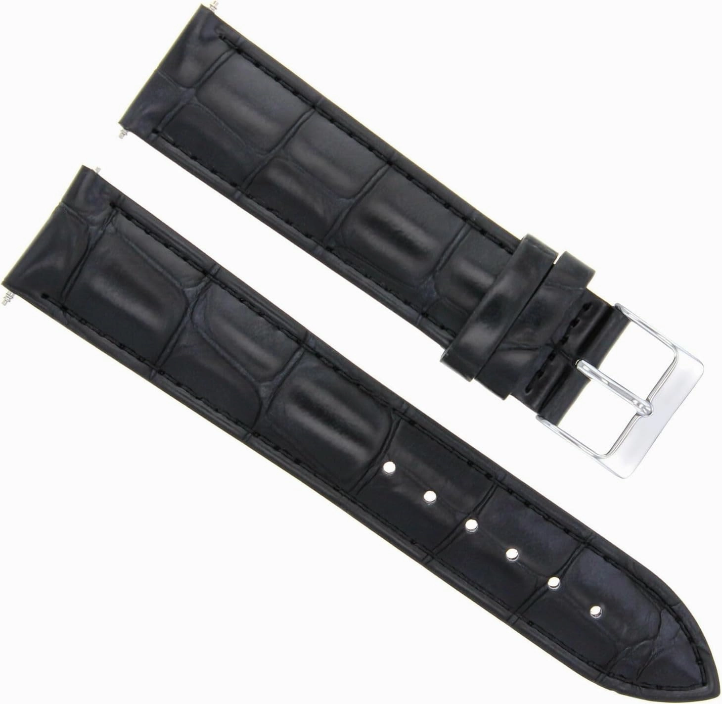 21mm Genuine Leather Watch Band Strap Compatible with Longines Watch