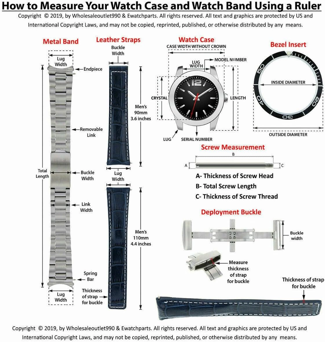 21mm Genuine Leather Watch Band Strap Compatible with Longines Watch
