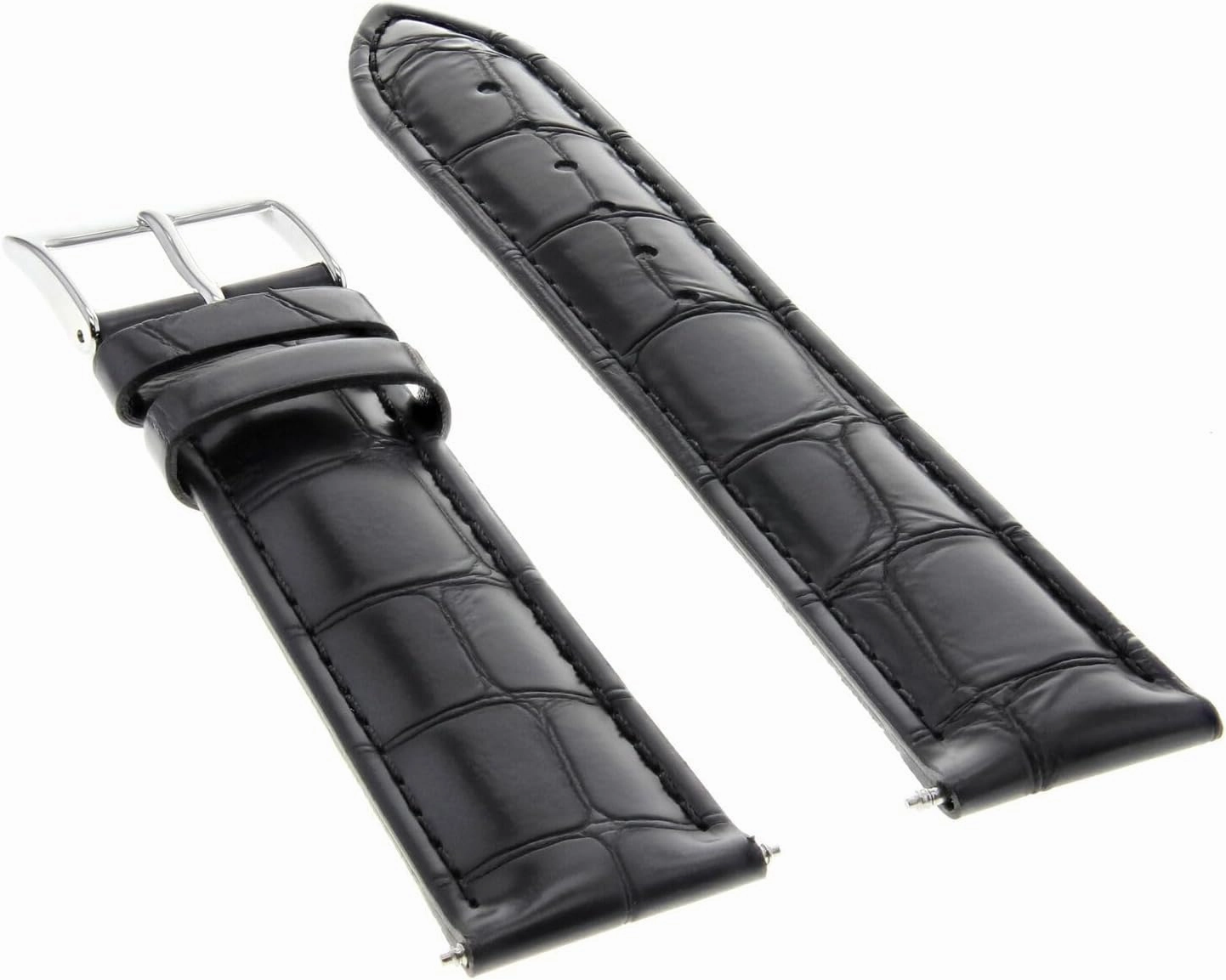 21mm Genuine Leather Watch Band Strap Compatible with Longines Watch