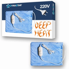 220 Volts Heating Pad 220v 240 Volt Heating pad with Moist/Dry, Fast Heating, Micro Fleece Soft Removable Washable Cover, (Will NOT Work in USA)