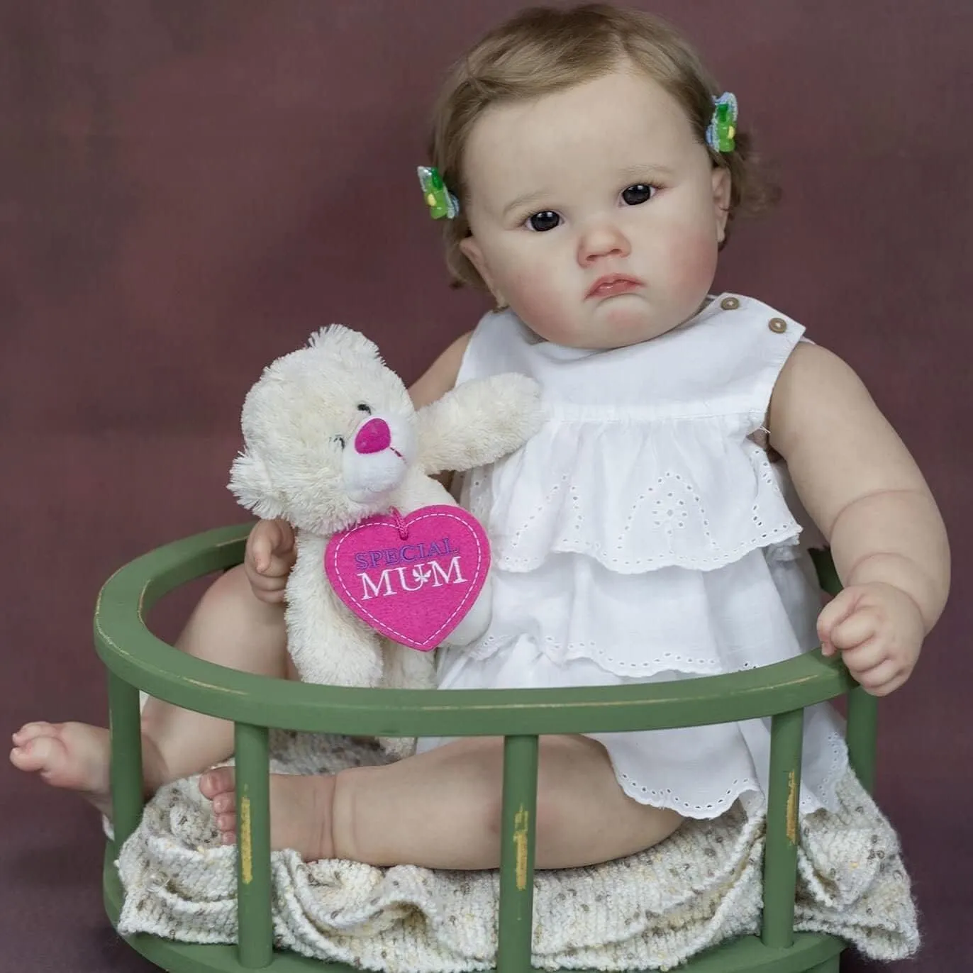 24 inch Reborn Dolls Toddler Girl Real Life Chubby Silicone Realistic Reborn Newborn Baby Doll Cute Weighted Body Doll Handamde Birthday Toys