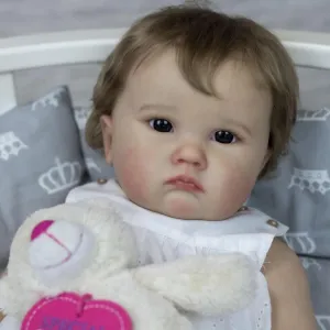 24 inch Reborn Dolls Toddler Girl Real Life Chubby Silicone Realistic Reborn Newborn Baby Doll Cute Weighted Body Doll Handamde Birthday Toys