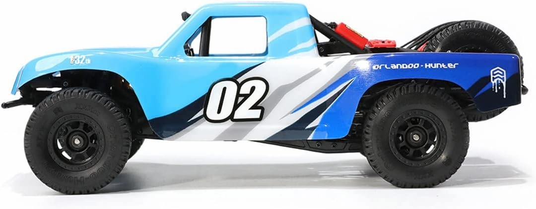 2.4G 1/32 RWD RC Truck, RC Short Buggy, Off Road Electric Toy, Blue, O94R5RMYO1233AMM11M