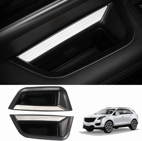 2pcs XT5 Front Side Door Handle Storage Box Holder Upgraded Door Armrest Organizer for Cadillac XT5 2023 2022 2021 2020 2019 2018 2017