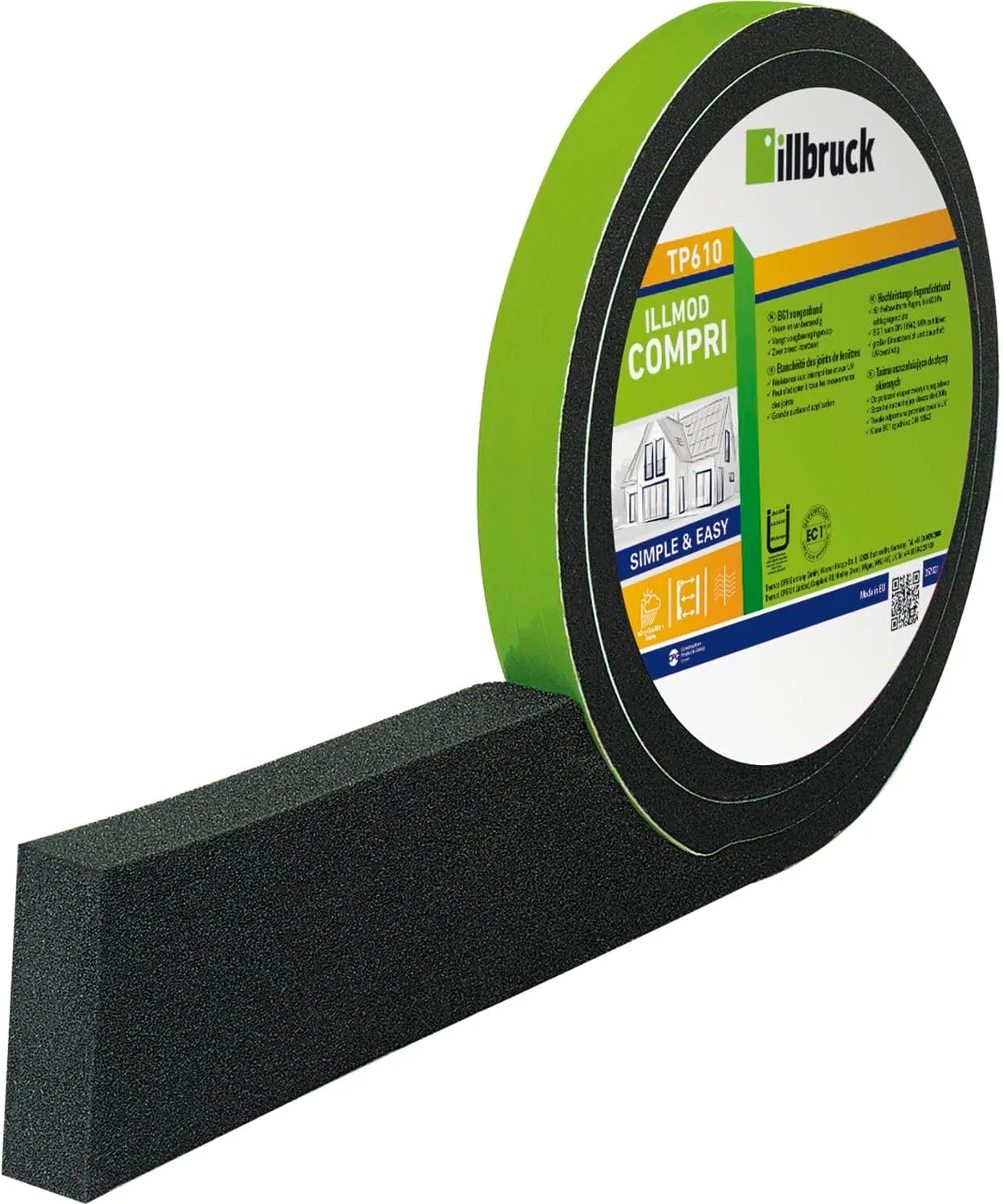 301708 Joint Sealing Tape TP610 illmod eco Length 3.3 m, Charcoal, 7-16/50 3,3m
