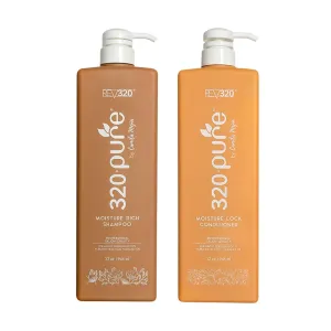 320Pure Moisture Rich Shampoo & Conditioner Set - Hydrating, Repairing, Sulfate-Free Hair Care for All Hair Types