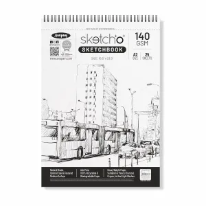 327075 SKETCH  O SOFT COVER (TOP WIRO) 140 GSM25 SHEETS A2