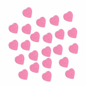 32pcs Heart Shape Makeup Pads for Women Soft Cleansing Sponges Comfortable Makeup Removing Accessories for Daily Use and Skin Care