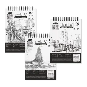 332246 SKETCH  O SOFT COVER (TOP WIRO) 140 GSM50 SHEETS A6