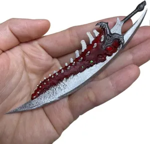 3D Hand-Painted Custom 1/12 Scale Devil Sword Weapon Model for 6" Action Figure Accessory